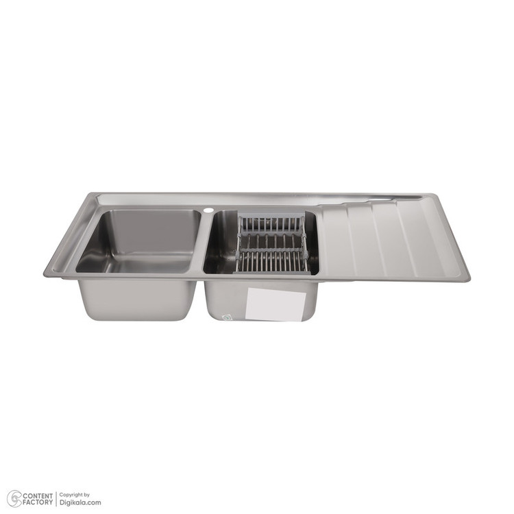 سینک ظرفشویی استیل بیمکث مدل L-4400 توکار