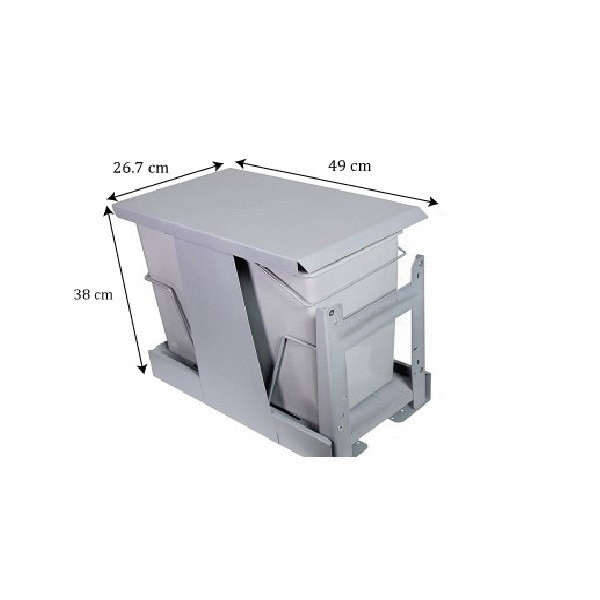 سطل زباله کابینتی آدلان مدل A-3001815